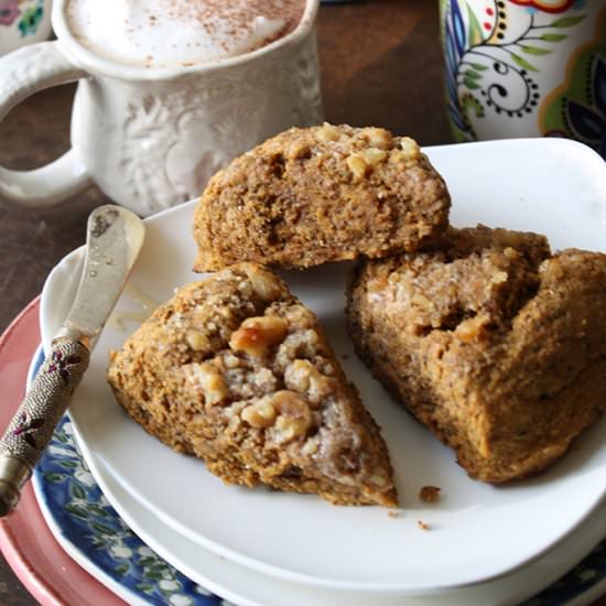 Nutty Pumpkin Pie Scones - Recipe photo by GarlicGirl