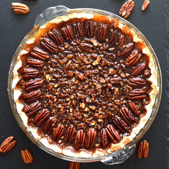 Vegan Pecan Pie - Recipe photo by TheVegLife