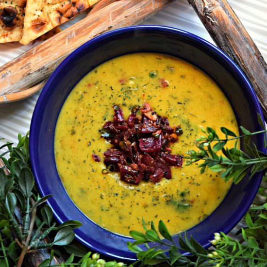 Lentils & Beets Soup - Recipe photo by Cookilicious