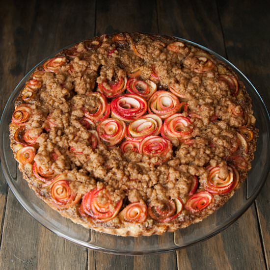 Apple Rose Spiced Brown Butter Tart - Recipe photo by kaweah