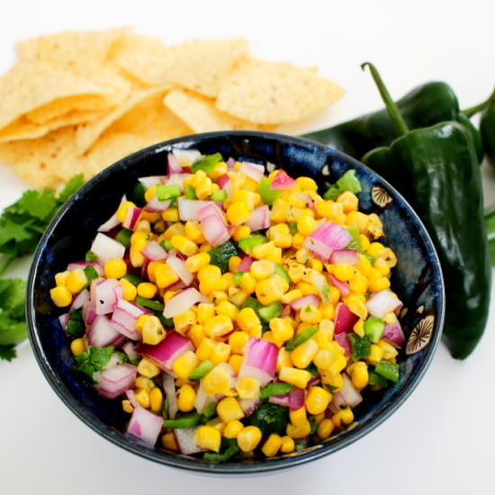 Copycat Chipotle Chili-Corn Salsa - Recipe photo by AllysCooking