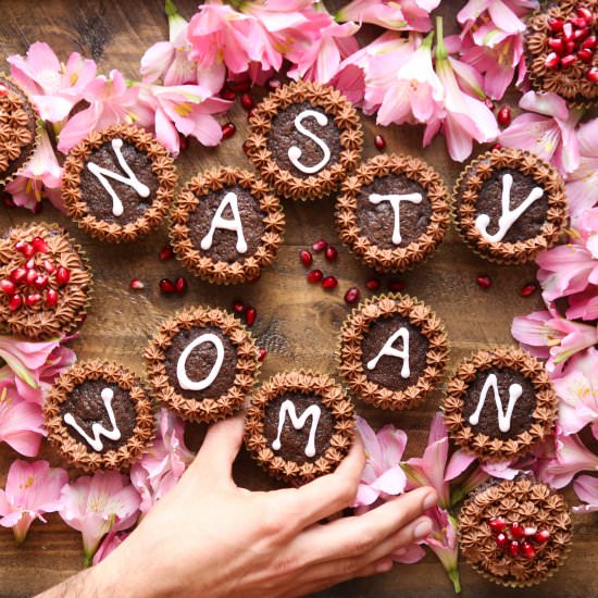 Nasty Woman Cupcakes - Recipe photo by ProbablyBaking