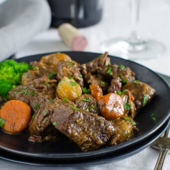 Julia Child’s Boeuf Bourguignon - Recipe photo by garlic and zest