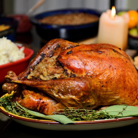basic roast turkey - Recipe photo by CookForYourLife