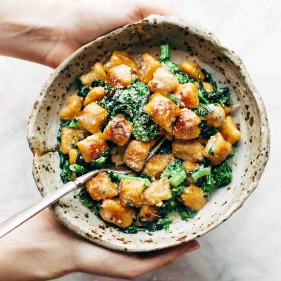 Sweet Potato Gnocchi - Recipe photo by pinchofyum