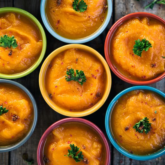 Squash, Carrots and Orange Soup - Recipe photo by PaleoLeap