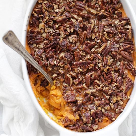Paleo/Vegan Sweet Potato Casserole - Recipe photo by onelovelylife