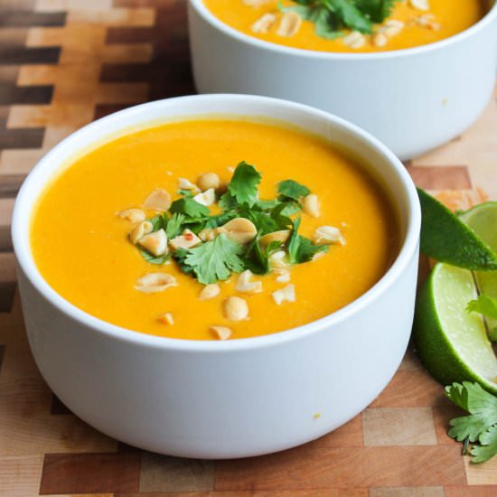 Slow Cooker Thai Butternut Squash Soup - Recipe photo by jordansward