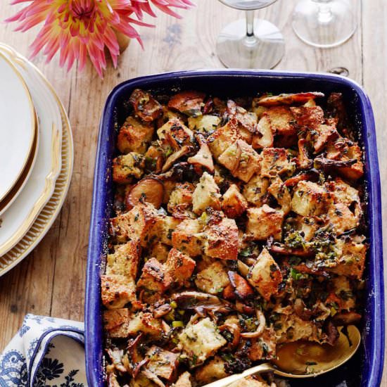 Wild Mushroom Stuffing - Recipe photo by gdalkin