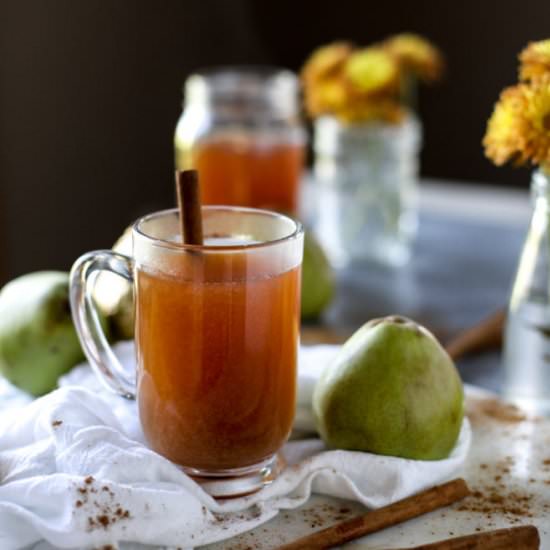 Homemade Pear Cider - Recipe photo by HowSweetEats