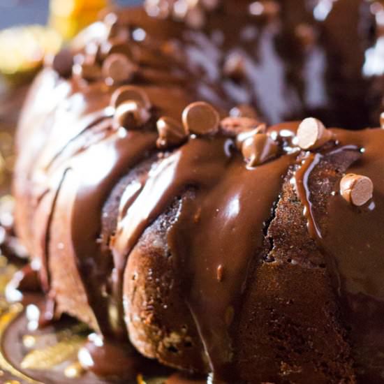 Triple Chocolate Bundt Cake - Recipe photo by ikneadtoeat