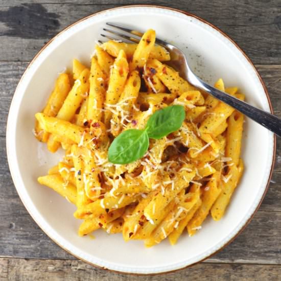 Creamy Butternut Squash Pasta - Recipe photo by Inside the rustic kitchen