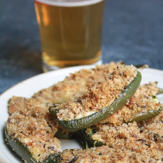 Baked Jalapeno Cheese Poppers - Recipe photo by The Desserted Girl