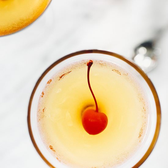 Staghattan (Black Cherry Manhattan) - Recipe photo by Our Salty Kitchen