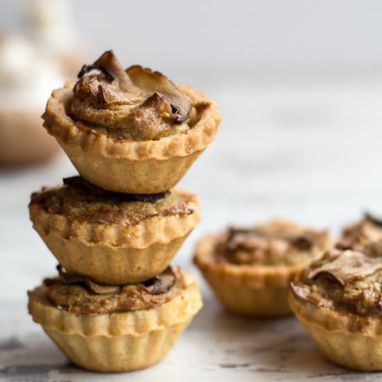 Mini Mushroom & Tofu Quiche - Recipe photo by planetveggie