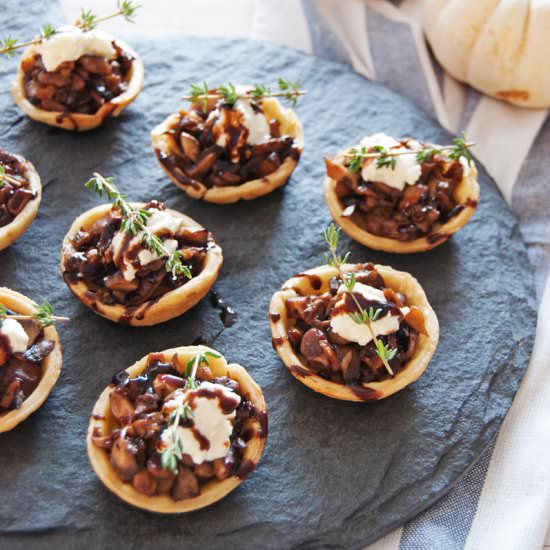 Mini Mushroom Tarts - Recipe photo by thecharmingdetroiter