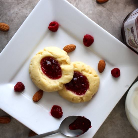 Raspberry Shortbread Cookies - Recipe photo by SweetiePieAndCupcakes