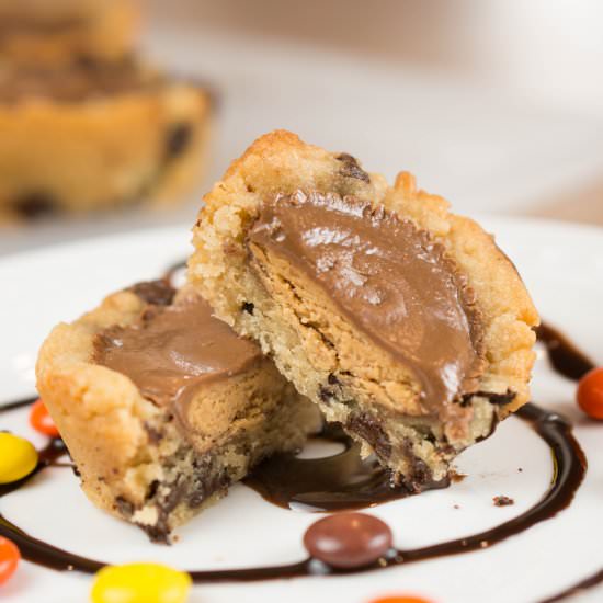 Reese's Chocolate Chip Cookie Cups - Recipe photo by amomstake