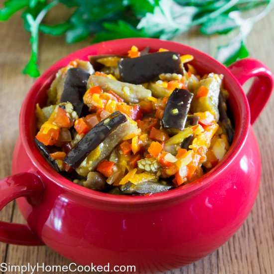 Eggplant Salad - Recipe photo by simplyhomecooked