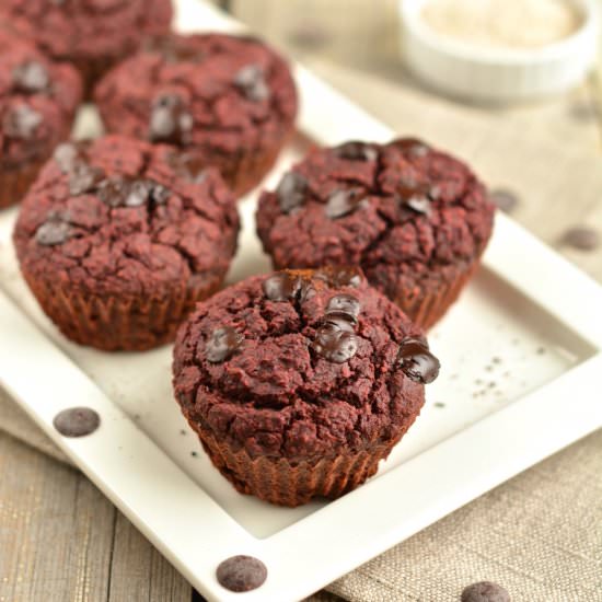 Chocolaty Beet-Carrot Muffins - Recipe photo by Nutriplanet