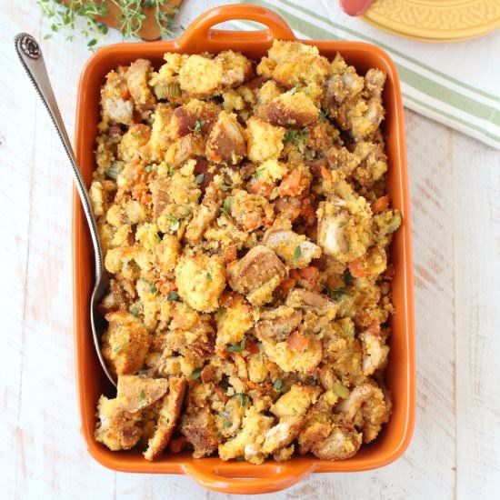 Gluten Free Sweet Potato Stuffing - Recipe photo by Whitney Bond