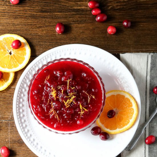 Orange Cranberry Sauce - Recipe photo by WanderlustandWellness