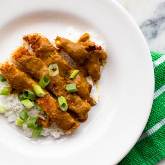 Katsu Style Curry Chicken - Recipe photo by masappetit