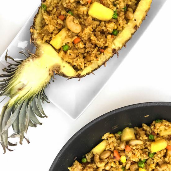 Easy Pineapple Fried Rice - Recipe photo by Baked Ambrosia