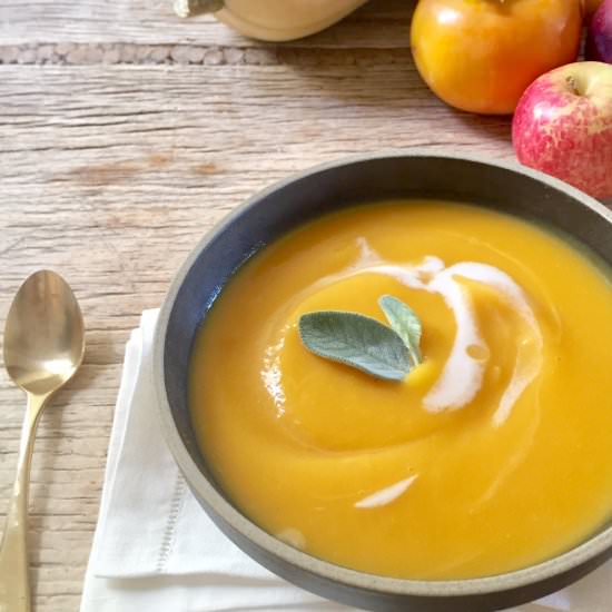 Genius Butternut Squash Soup - Recipe photo by MomsKitchenHandbook