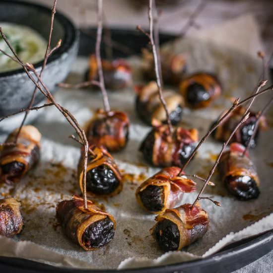 Bacon Wrapped Prunes - Recipe photo by Use Your Noodles