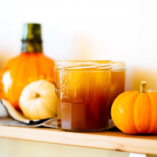 Spiked Pumpkin Spice Apple Cider - Recipe photo by by gabriella