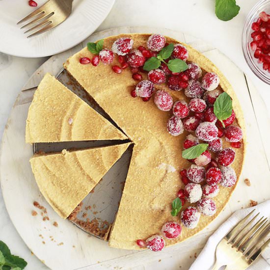 Vegan Pumpkin Cheesecake - Recipe photo by Yummy Mummy