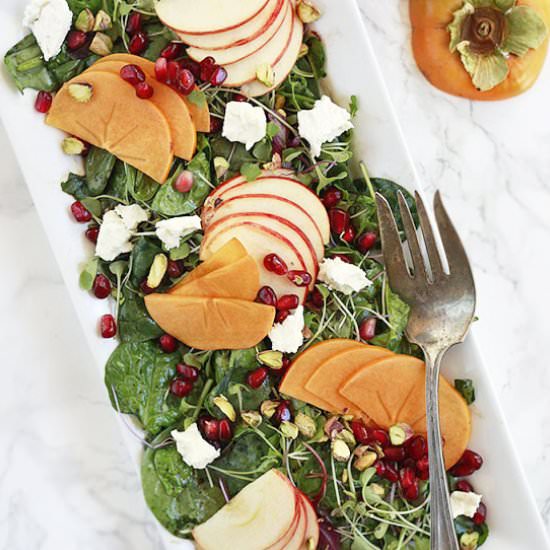 Persimmon Salad - Recipe photo by Yummy Mummy