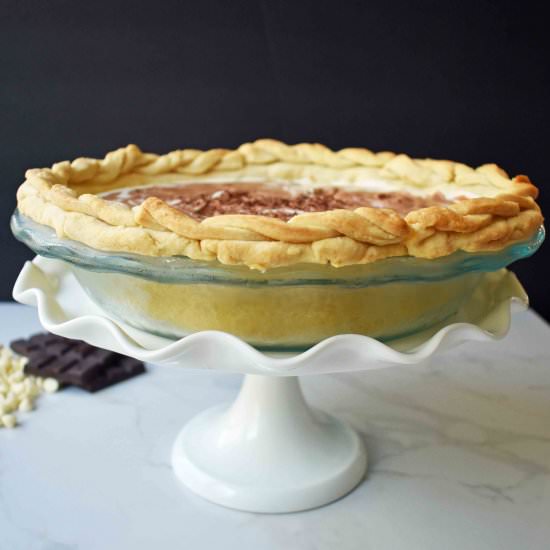 Double Chocolate Marble Pie - Recipe photo by Modern Honey