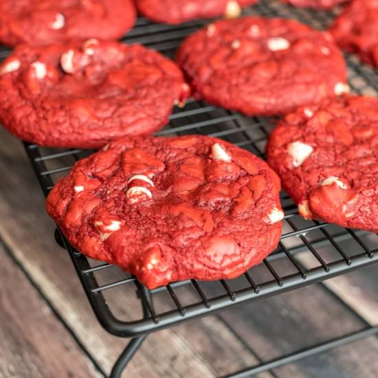 Red Velvet Cookies - Recipe photo by LovePastaBlog