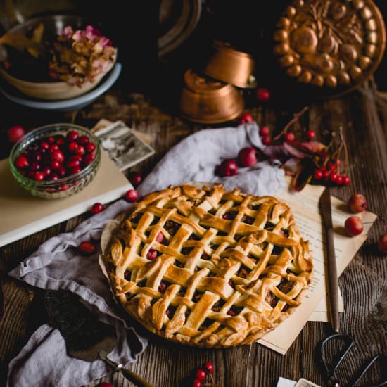 Apple Cranberry Pie - Recipe photo by siankoo