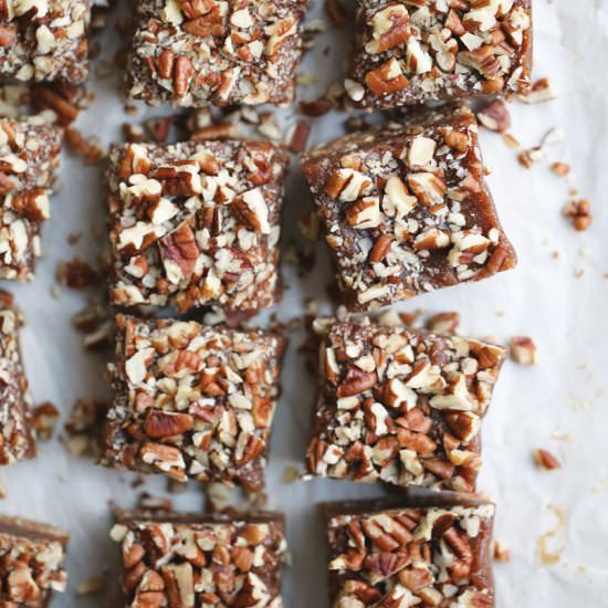 Raw Pecan Bars - Recipe photo by pure ella