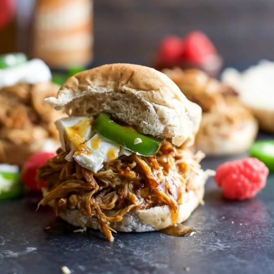 Raspberry Chipotle Chicken Sliders - Recipe photo by joyfulhealthyeats