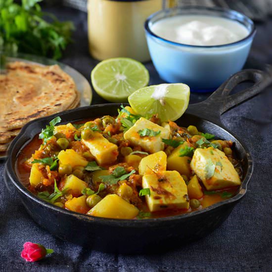 Aloo Matar Paneer Curry - Recipe photo by Rekha K