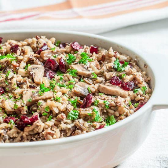 Wild Rice Stuffing - Recipe photo by chewoutloud