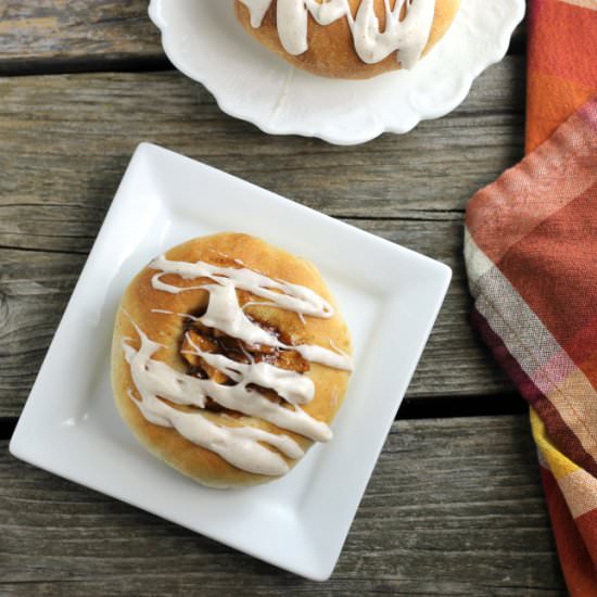 Caramelized Apple Topped Buns - Recipe photo by words of deliciousness
