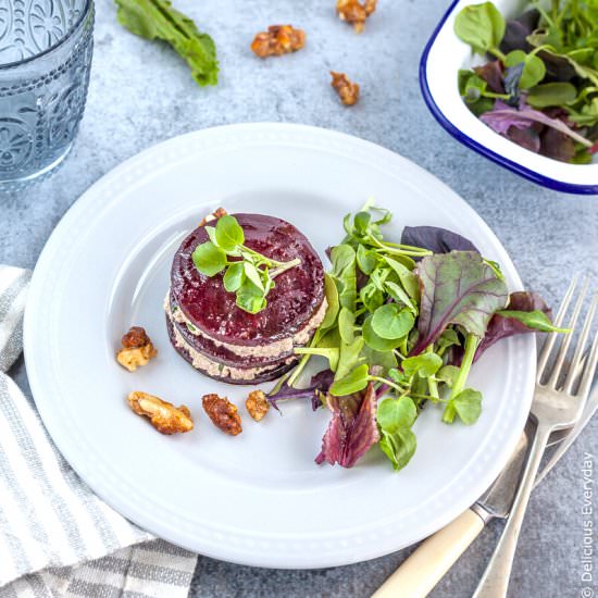 Vegan Beet Napoleons - Recipe photo by deliciouseveryday
