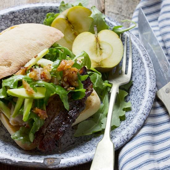 Cider Roasted Pork Belly Sandwich - Recipe photo by seasonsandsuppers