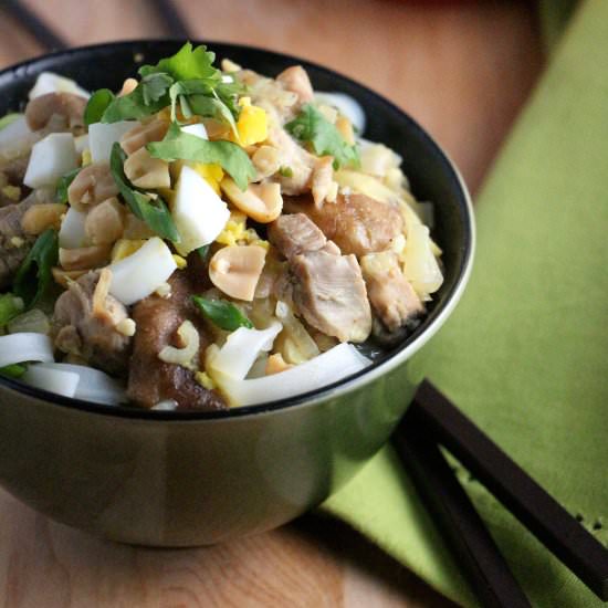 Burmese Noodle Bowl - Recipe photo by EatInEatOut Magazine