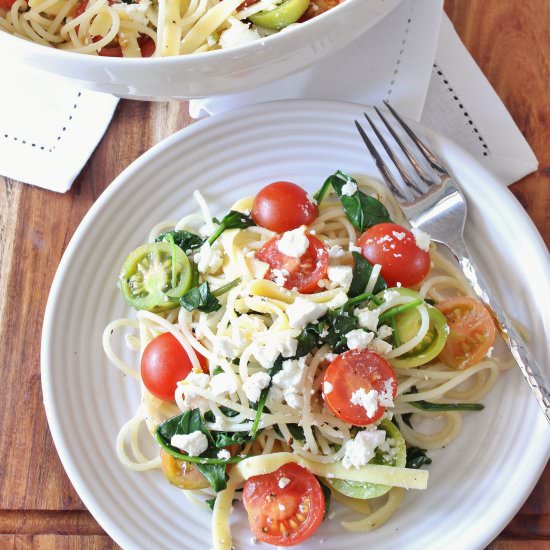 Fresh Tomato Pasta | gluten free - Recipe photo by Thoroughly Nourished Life