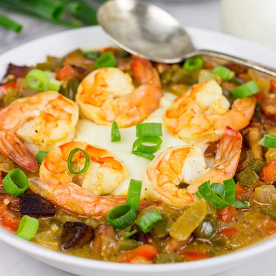 Charleston Shrimp and Grits - Recipe photo by spicedblog