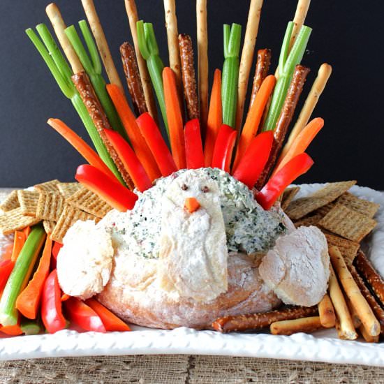 Turkey Bread Bowl Appetizer and Dip - Recipe photo by Kudos Kitchen by Renee