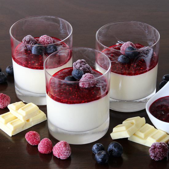White Chocolate and Berry Mousse - Recipe photo by PicNic_NZ