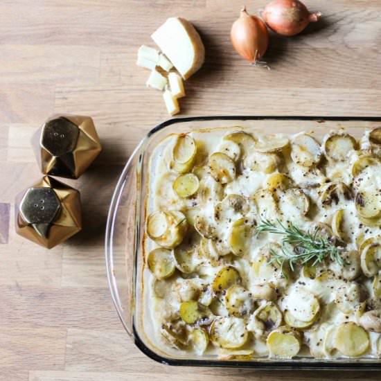 Goat Cheese Scalloped Potatoes - Recipe photo by mordenh