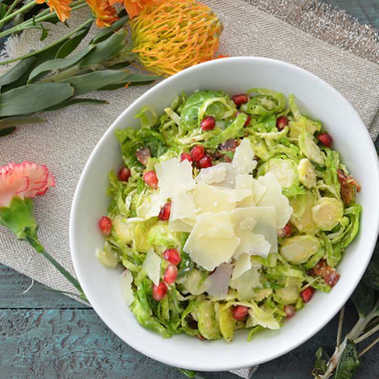 Shredded Brussels Sprout Salad - Recipe photo by Apronwarrior